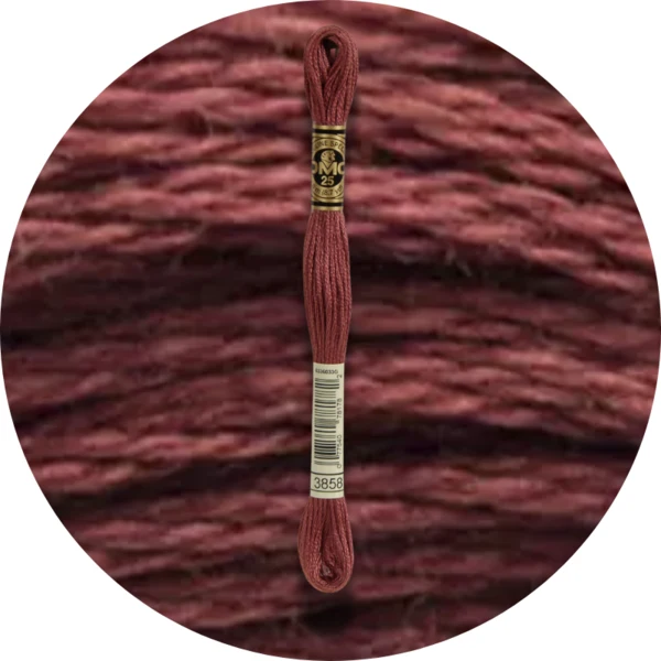 DMC Mouliné Spécial 25 Broderigarn, Ensfarvet, Røde/Gule/Orange nuancer